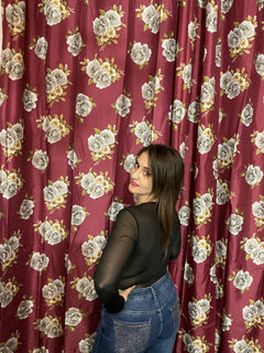 Body retato con strass