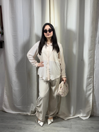 Set camicia velata panatalone con stringhe