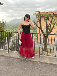 Set in plisse e pizzo