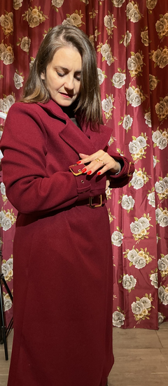 Coat con dettagli cinture gioiello- S,L