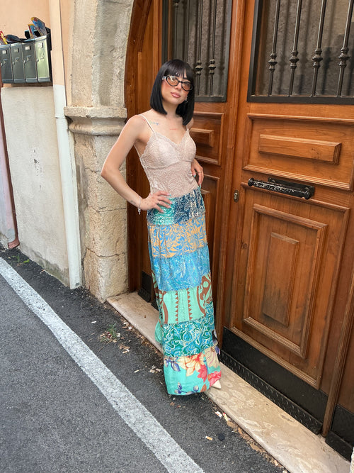 Gonna lunga,in stile boho-chic