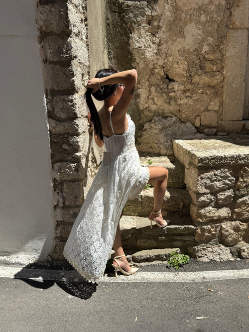 Abito Salopett in pizzo-S/L