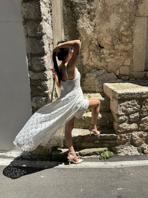 Abito Salopett in pizzo-S/L