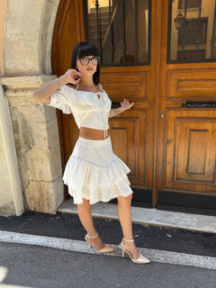 Abito Salopett in pizzo-S/L