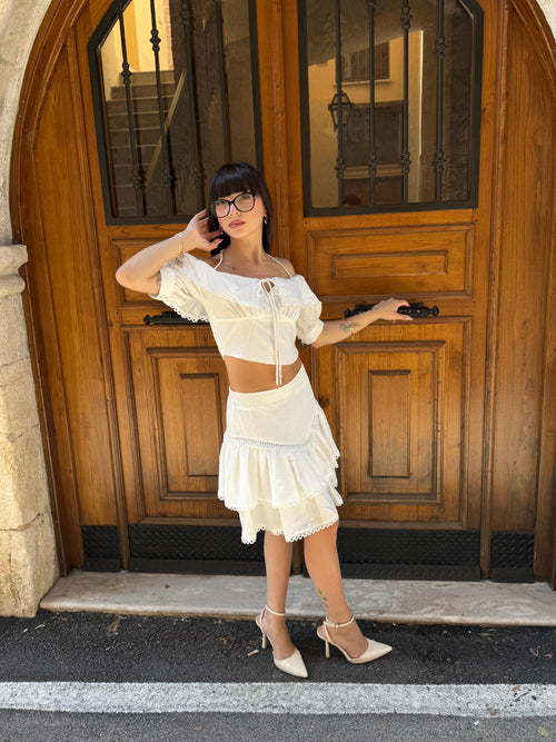 Abito Salopett in pizzo-S/L