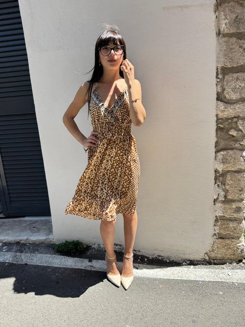 Abito Salopett in pizzo-S/L