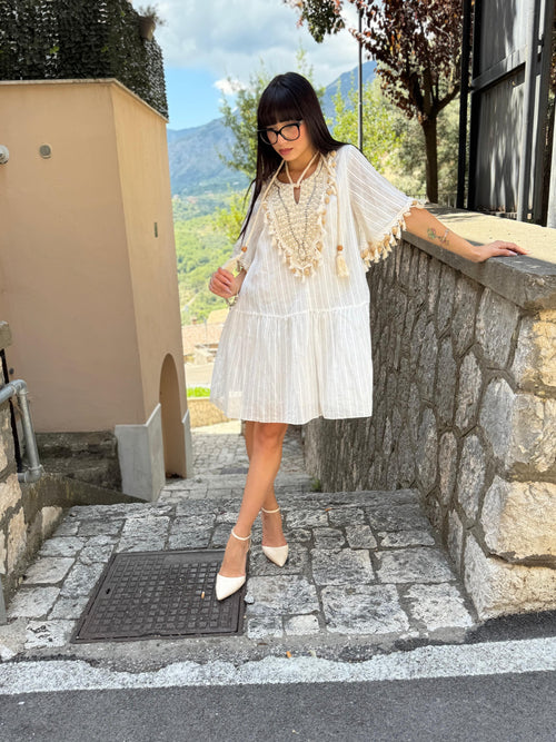 Abito Salopett in pizzo-S/L