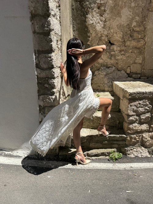 Abito Salopett in pizzo-S/L