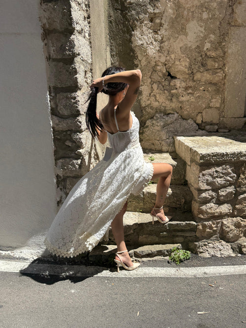 Abito Salopett in pizzo-S/L