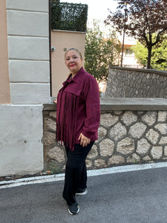 Giacca scamosciata curvy