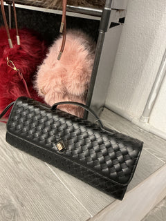 Crossbody bag in ecopelle martellata