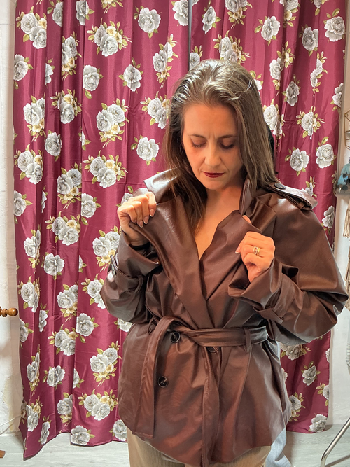 Giacca in eco pelle S/L