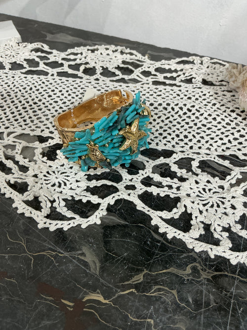 Bracciale a fascia charme coralli