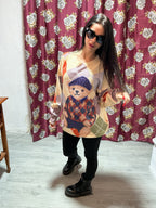 Maglioncino Bear misto lana con glitter