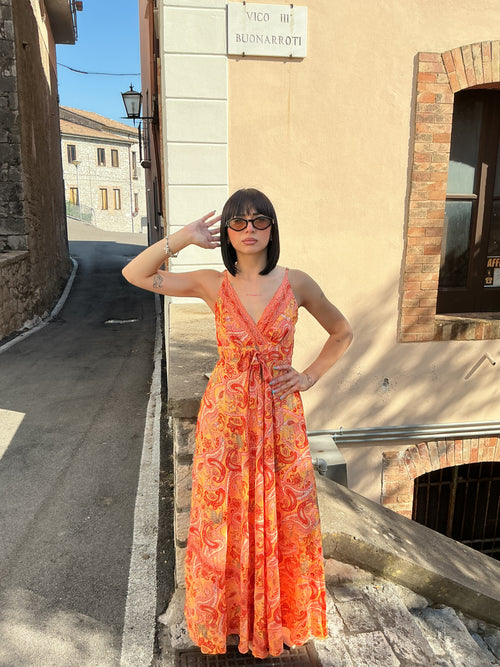 Abito stile floreale barocco