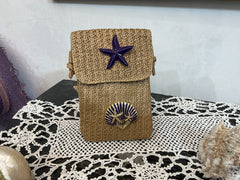 Phone Bag in paglia/rafia sintetica