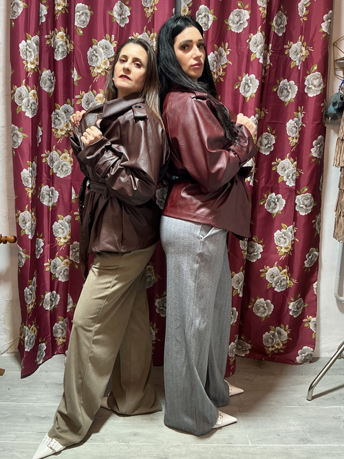 Giacca in eco pelle S/L