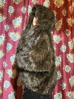 Eco pelliccia Mod Volpe con cappuccio