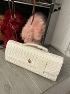 Crossbody bag in ecopelle martellata