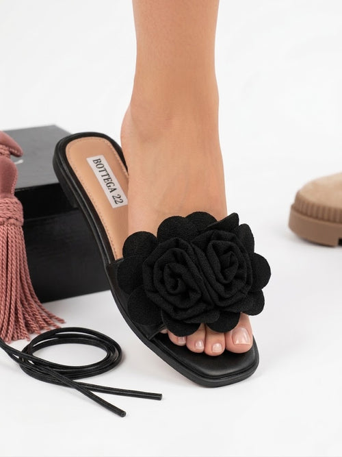 Sandalo donna con fiore